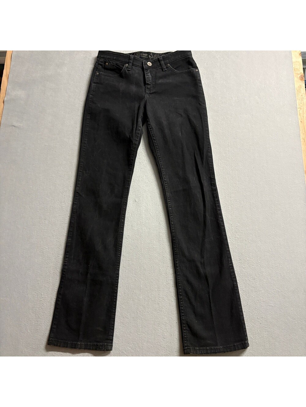 Wrangler Q-Baby Ultimate Riding Jeans Womens 7/8x36 Black No Gap Waistband